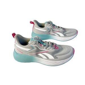 Reebok Verse Shoes Women's Sz 10 Running Sneakers Moon Gray Turquoise Pink‎